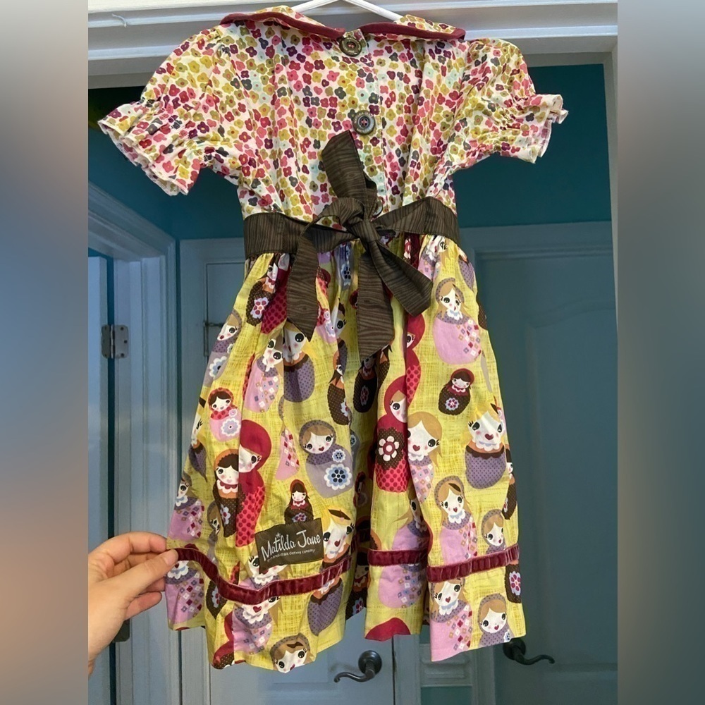 Matilda Jane Character Counts Russian Nesting Dolls Floral Dress - Picture 4 of 10